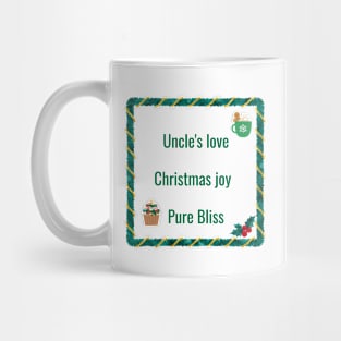 Uncle's love, Christmas joy, pure bliss Mug